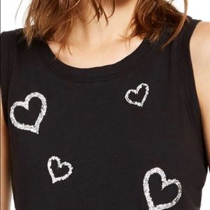 INC Nee Black Tank  size M